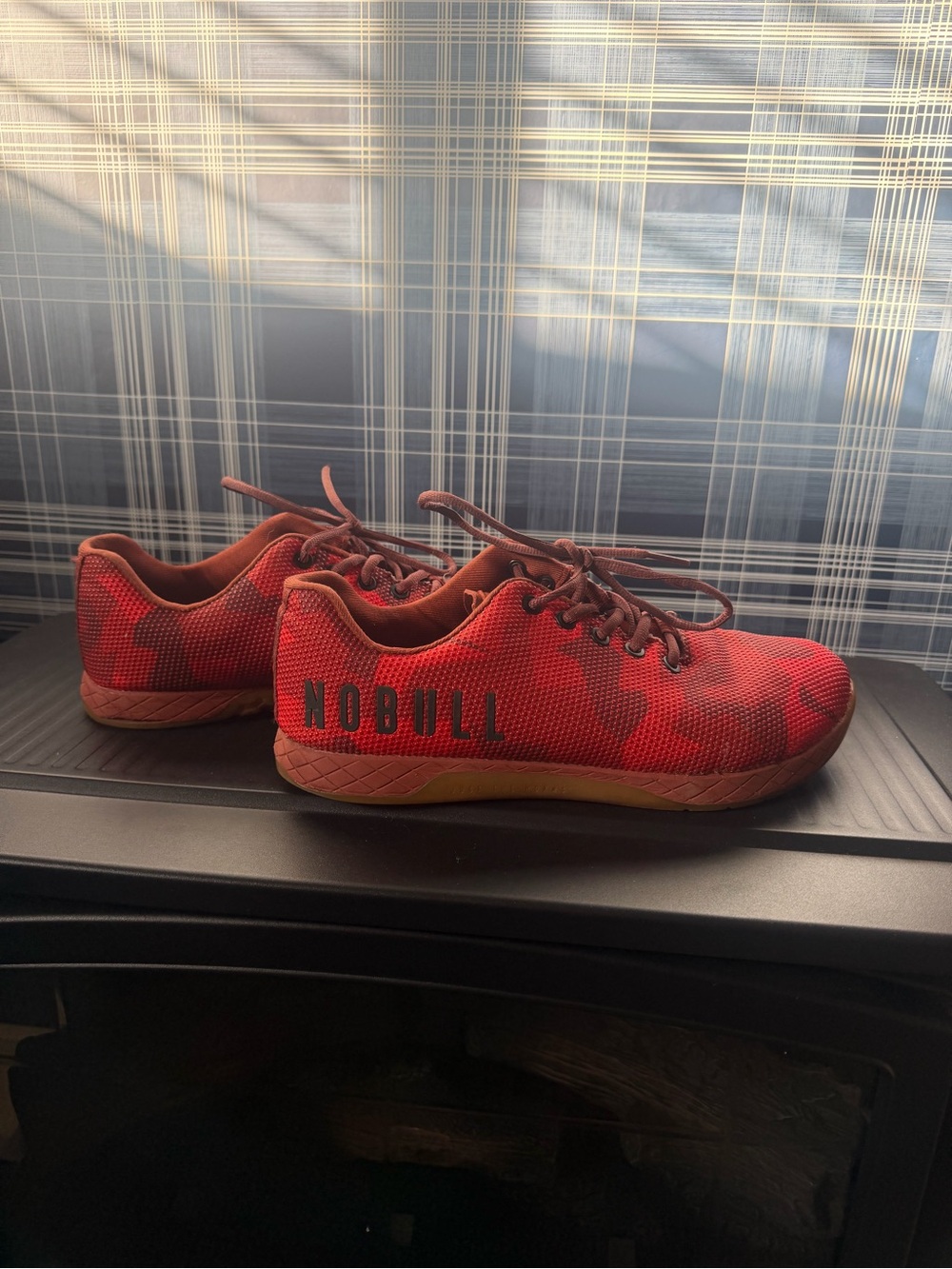 NOBULL Outwork Trainer Fire Red Camo | Men’s Size 10